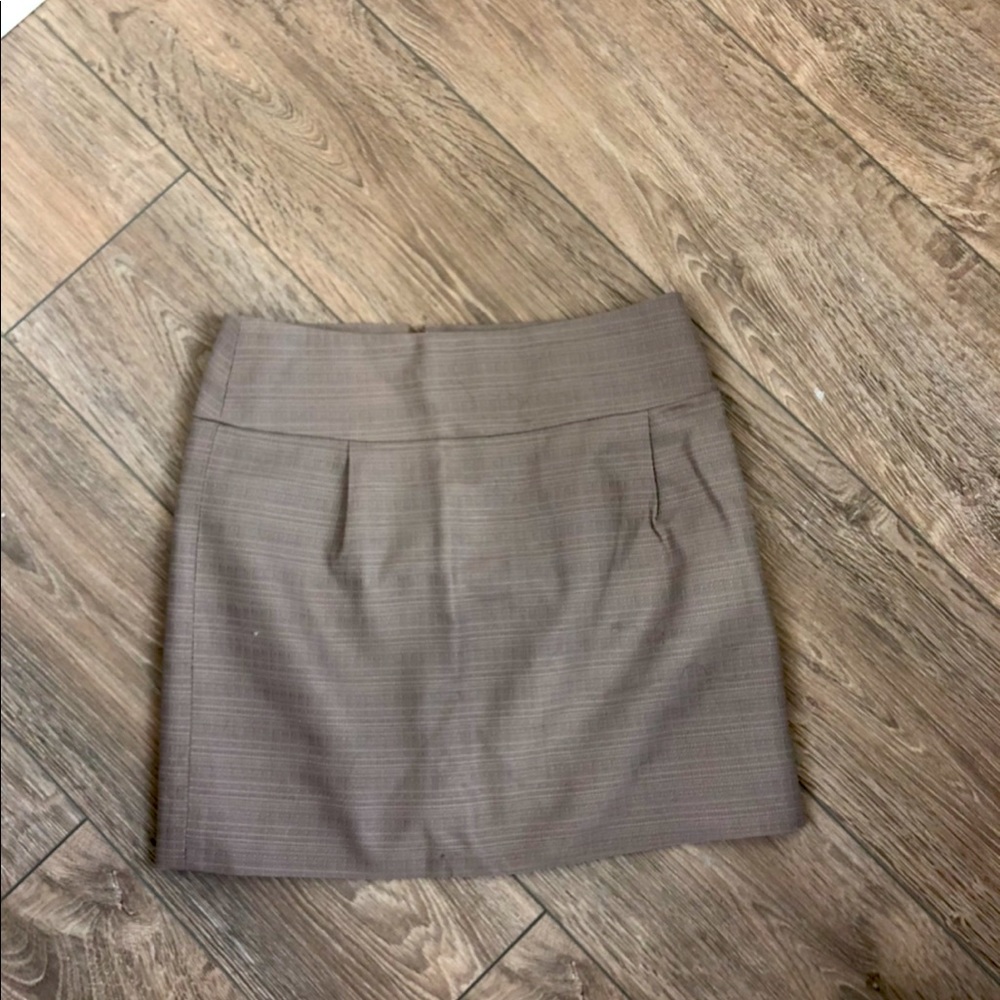 JCrew Taupe mini pencil skirt